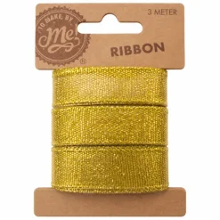 Lint breed goud 3 meter