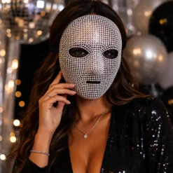 Masker Zilver diamant
