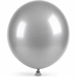 Mega Ballon Chrome - Zilver - 60cm - 1 stuk