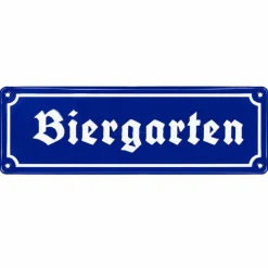 Metalen bord Biergarten