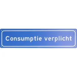 Metalen bord Consumptie