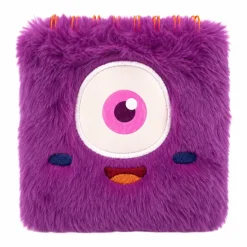 Monster Mini Pluizig Notitieboek Paars