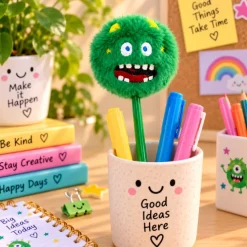 Monster Pen met Gezicht Groen