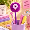 Monster Pen met Gezicht Paars