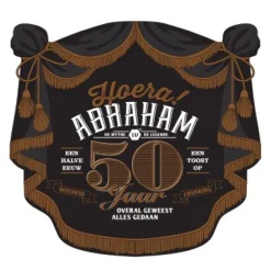 Muurdecoratie Abraham 50 jaar XL