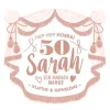 Muurdecoratie Sarah 50 jaar XL