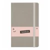 Notitieboek glitter grijs A5