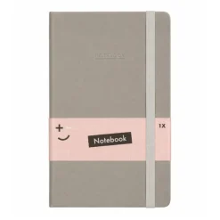 Notitieboek glitter grijs A5