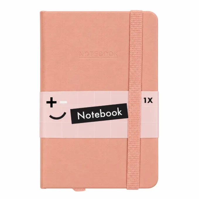 Notitieboek glitter roze A6