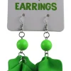 Oorbellen neon groen