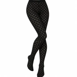 Panty glitter zwart one size