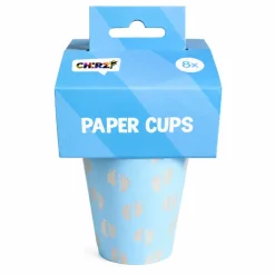 Papieren bekers Baby boy 250ml 8stuks