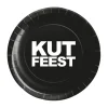 Papieren borden Kutfeest groot - 8 stuks