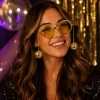 Partybril discoballen goud