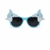 Partybril haaien blauw
