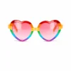 Partybril hart regenboog