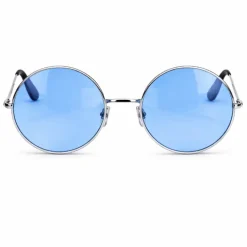 Partybril hippie blauw