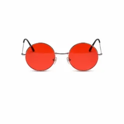 Partybril hippie rood