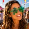 Partybril klavertje vier groen