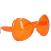Partybril mega glazen oranje