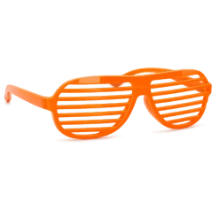 Partybril shutter oranje