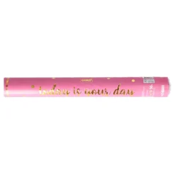 Party popper Roze Today is your day confetti goudkleur