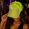 Pet diamanten neon geel