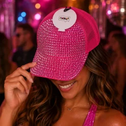 Pet diamanten neon roze