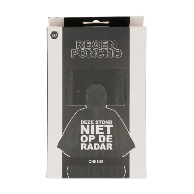 Poncho Radar zwart/wit