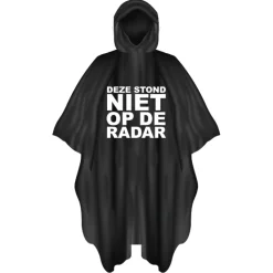 Poncho Radar zwart/wit