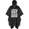 Poncho Zeiknat herbruikbaar zwart/wit one size