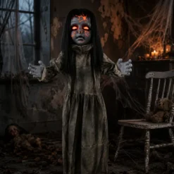 Pop Halloween creepy licht en geluid - 119 cm