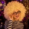 Pruik big blondie krullen blond
