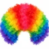 Pruik clown regenboog
