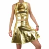 Rokje metallic goud M/L
