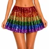 Rok pailletten regenboog – One Size