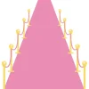 Roze loper 450 x 60cm