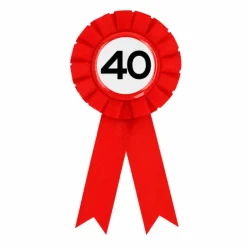 Rozet verkeersbord 40 jaar