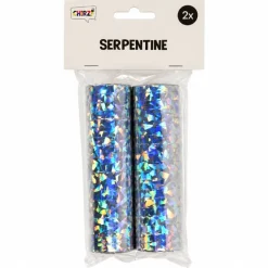 Serpentine metallic zilver 2 stuks