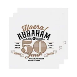 Servetten Abraham 50 jaar - 20 stuks
