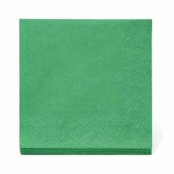 Servetten groen 33x33 cm - 20 stuks