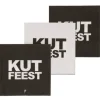 Servetten Kutfeest zwart/wit - 20 stuks