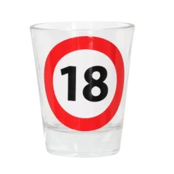 Shotglas 18 jaar 20 ml - 1 stuk