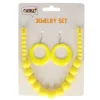 Sieradenset neon geel