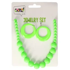 Sieradenset neon groen