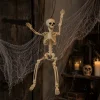 Skelet Halloween buigbaar wit