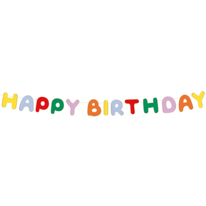 Slinger Happy Birthday personaliseerbaar (5 meter)