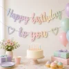 Slinger Happy birthday to you iriserend (2 meter)