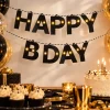 Slinger Happy birthday zwart led verlichting 3m