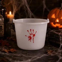 Snoepemmer Halloween hand bloederig wit